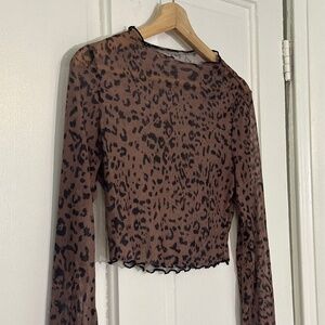 Cheetah Mesh long sleeve